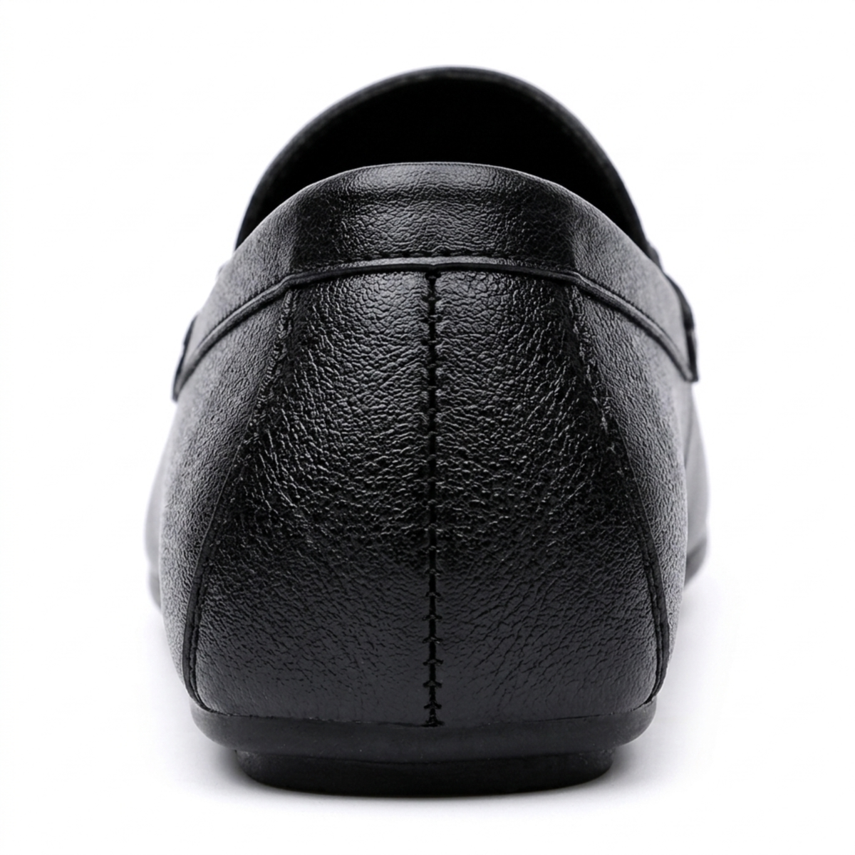 Mocassins cuir véritable — boucle métallique — sorties décontractées