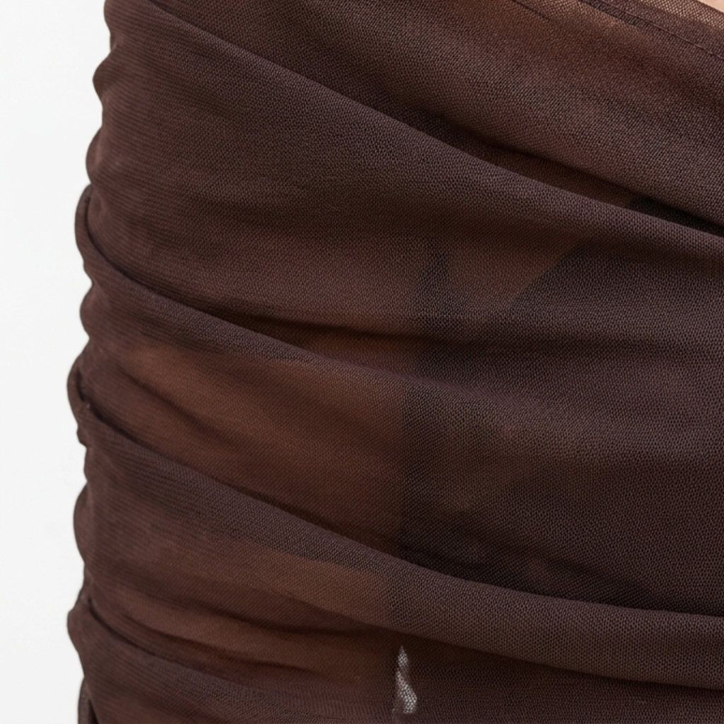 Robe maxi évasée — col en V et manches flottantes — cérémonie