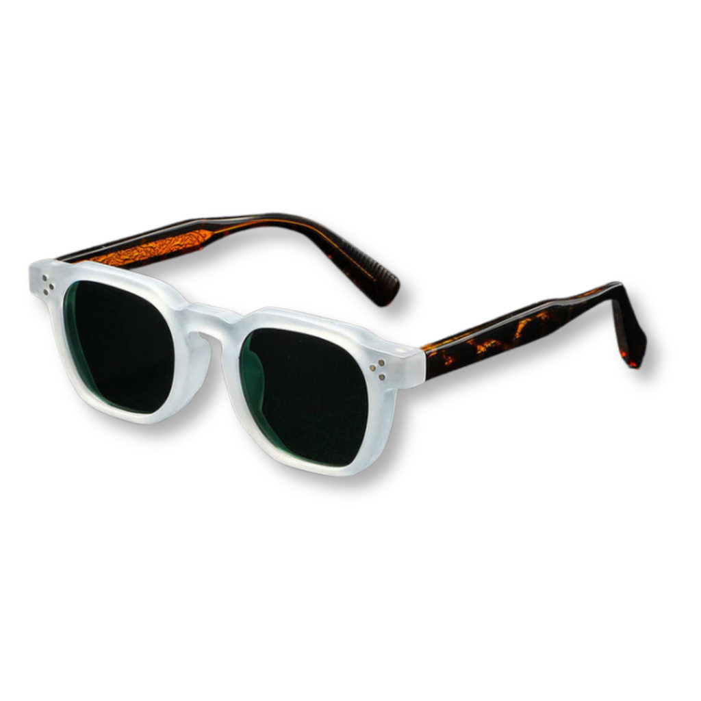 Lunettes de Soleil Polarisées Carrées avec Monture en Polycarbonate et Protection UV400