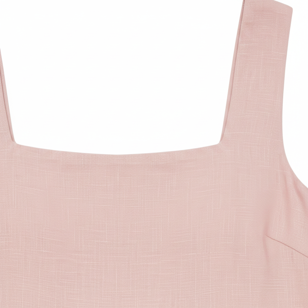 Ensemble en Lin pour Femme avec Débardeur à Col Carré et Short Assorti