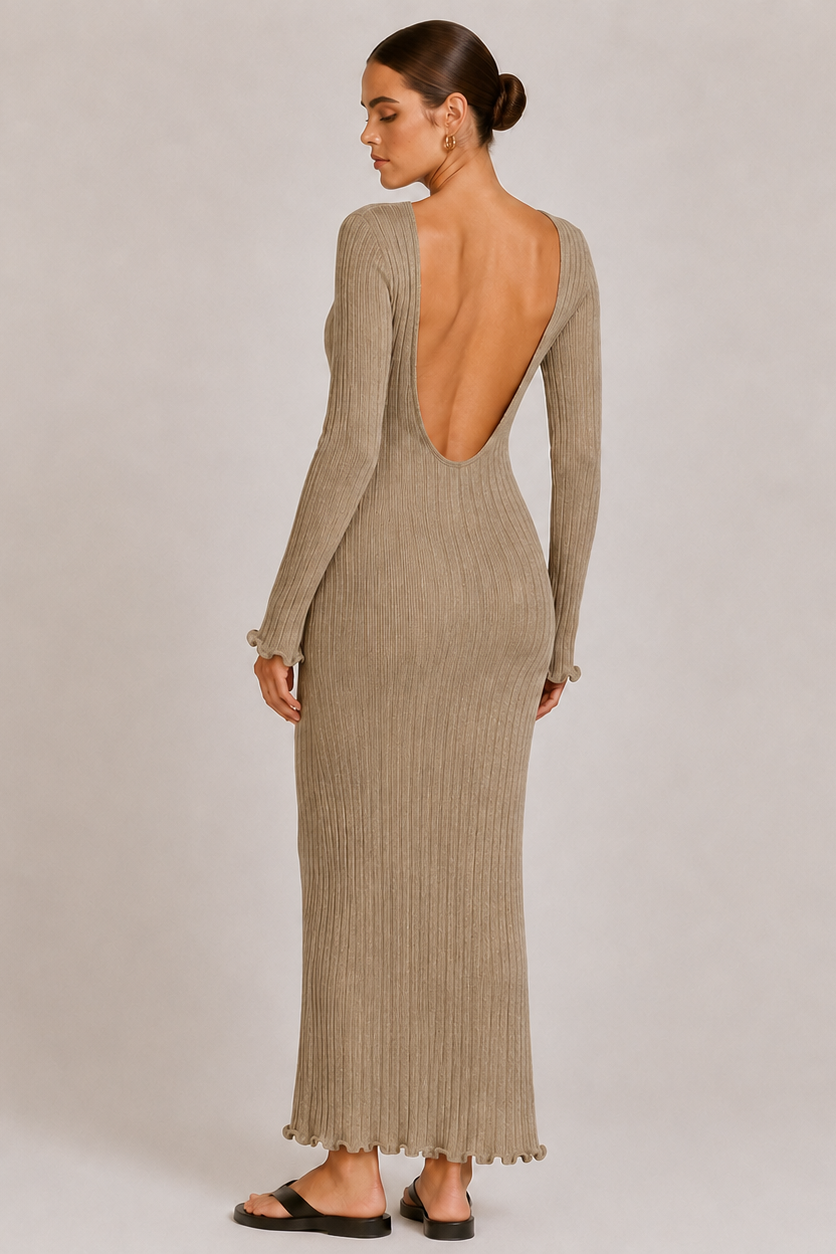 Femme Robe Maternité Coton Moulante