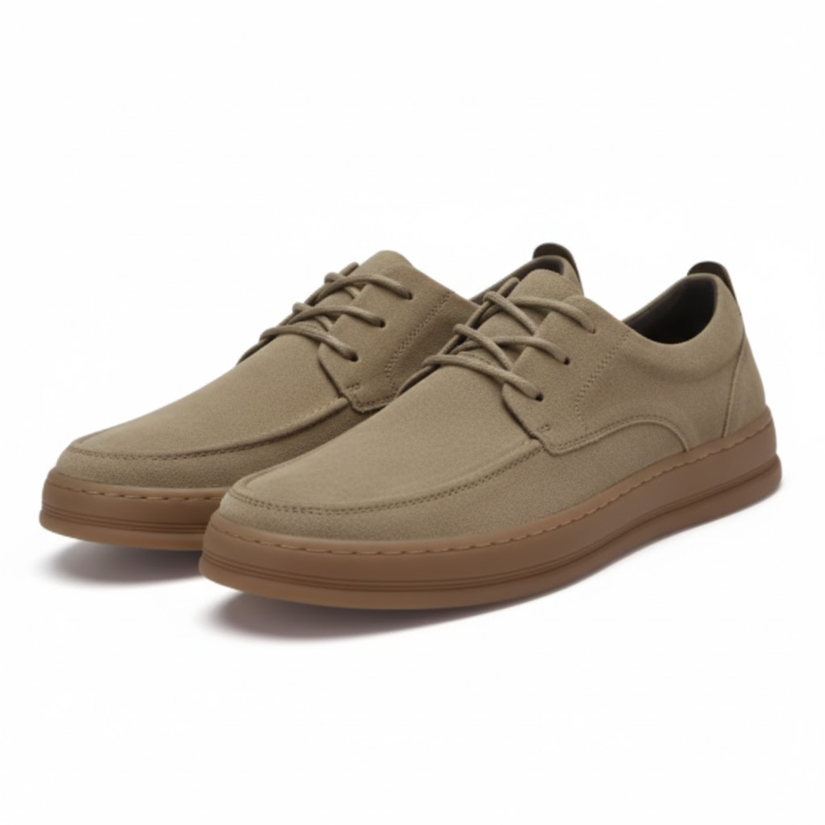 Chaussures oxford en cuir suédé pour homme baskets de ville décontractées à lacets