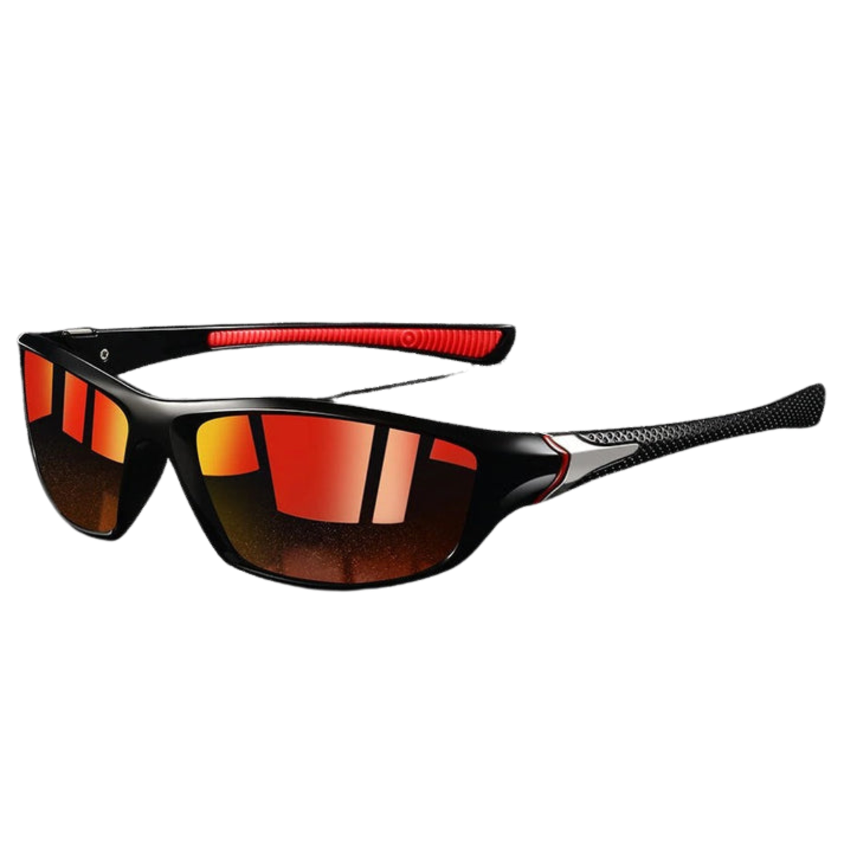 Lunettes de soleil sport polarisées — monture enveloppante — cyclisme et course