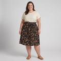 Robe de plage grande taille pour femme évasée à motif floral