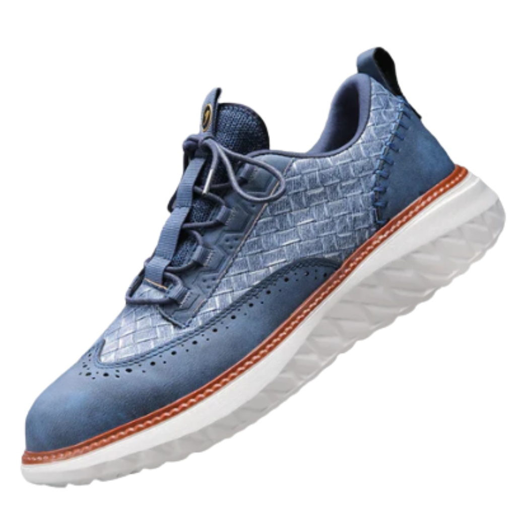 Sneakers cuir véritable — chaussures de marche confortables — loisirs