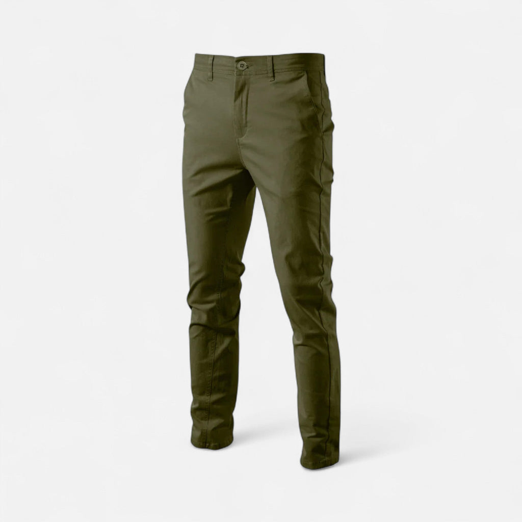 Chino en Coton Homme – Coupe Ajustée et Style Décontracté Chic au Quotidien