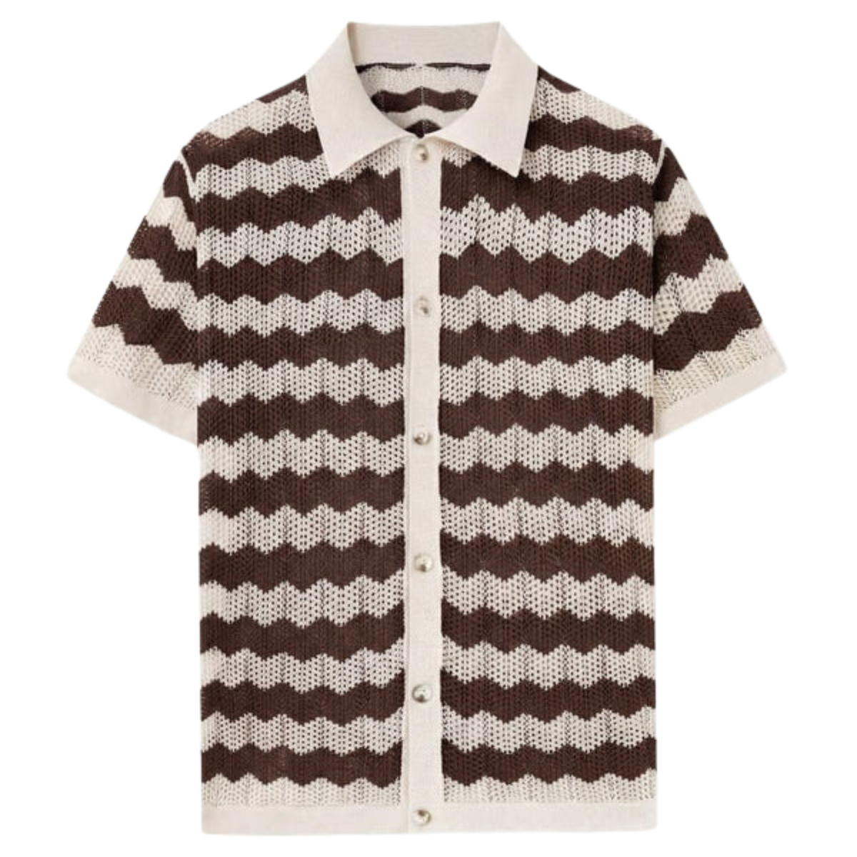 Polo homme en maille jacquard boutonné — vacances