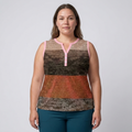 Débardeur grande taille à col en V pour femme