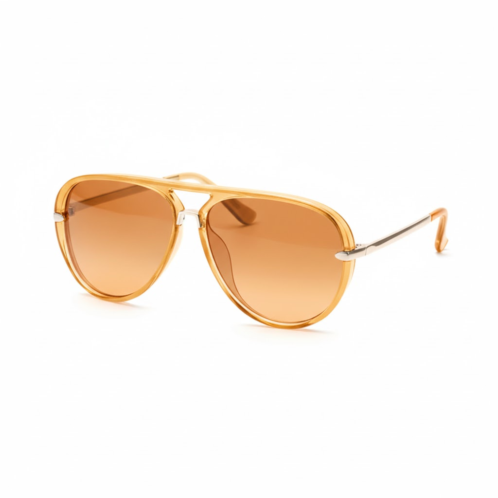 Lunettes de soleil aviateur monture alliage métallique unisexe avec verres teintés