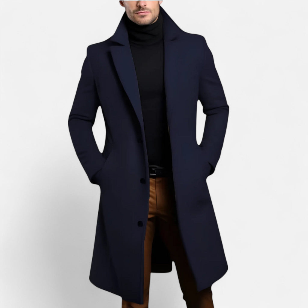Ancienne Monde | Manteau Classique Homme Coupe Structurée Élégance Intemporelle