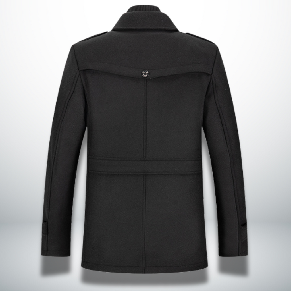 Manteau Boutonné Homme – Silhouette Classique et Style Smart-Casual