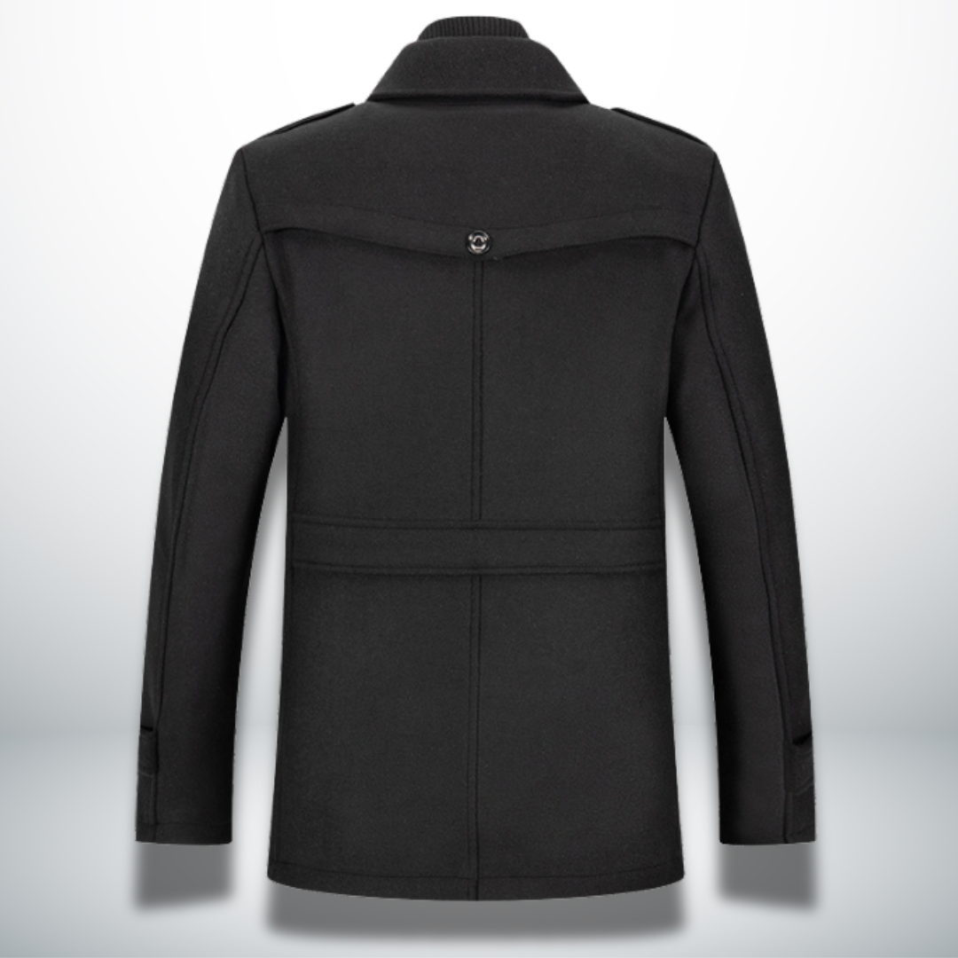 Manteau Boutonné Homme – Silhouette Classique et Style Smart-Casual