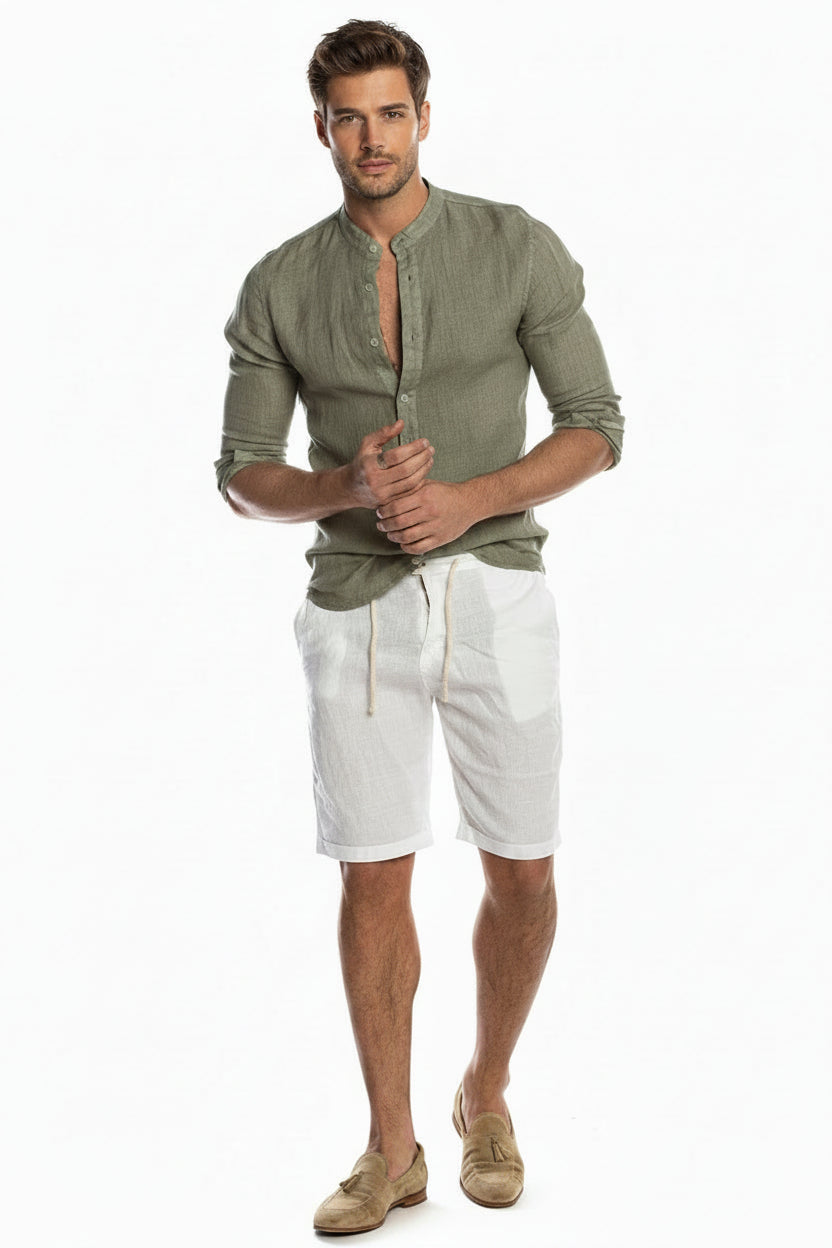 Chemisier Homme Manches Longues Lin