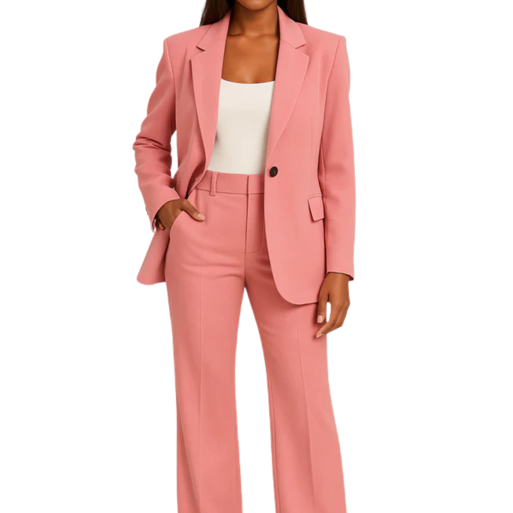 Costume femme veste et pantalon — coupe ajustée deux pièces — formel