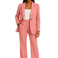 Costume femme veste et pantalon — coupe ajustée deux pièces — formel