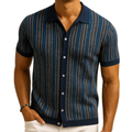 Chemisette en tricot coton — style polo boutonné — semi-formel