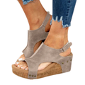 Nu-pieds plateforme femme — bride ajustable et clous — loisirs