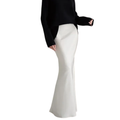 Jupe maxi longue satinée — taille haute coupe sirène — tenue de soirée