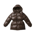 Veste Femme Chaude Épaissie en Coton avec Capuche Amovible