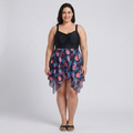 Robe maillot de bain grande taille pour femme avec jupe intégrée imprimée