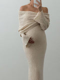 Robe Longue Maternité Maille
