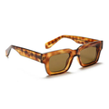 Lunettes de soleil carrées monture épaisse protection UV400 verres TAC unisexe