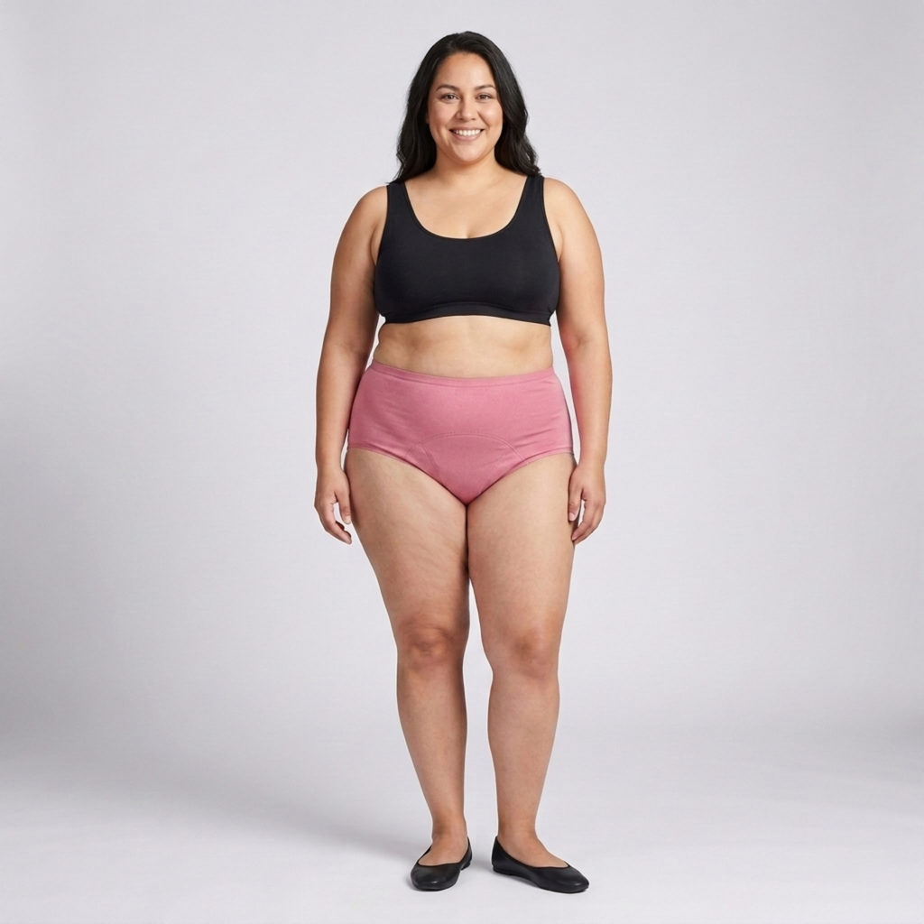 Culotte menstruelle grande taille pour femme étanche lot de 5 slips absorbants