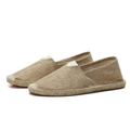 Espadrilles en lin pour homme — mocassins à enfiler en toile — plage et vacances
