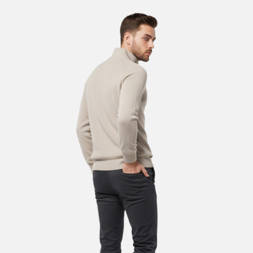 Ancienne Monde | Demi-Zip en Coton Homme