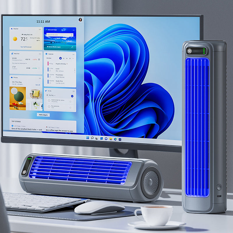 3-in-1 Rechargeable Cordless Personal Air Conditioner with Long-Lasting 2000 mAh Battery