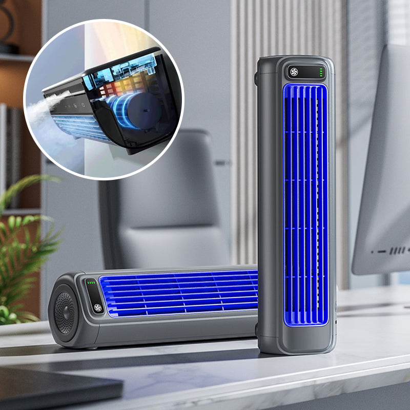 3-in-1 Rechargeable Cordless Personal Air Conditioner with Long-Lasting 2000 mAh Battery