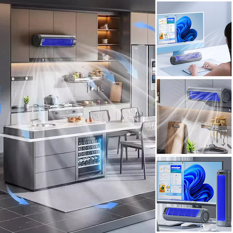 3-in-1 Rechargeable Cordless Personal Air Conditioner with Long-Lasting 2000 mAh Battery