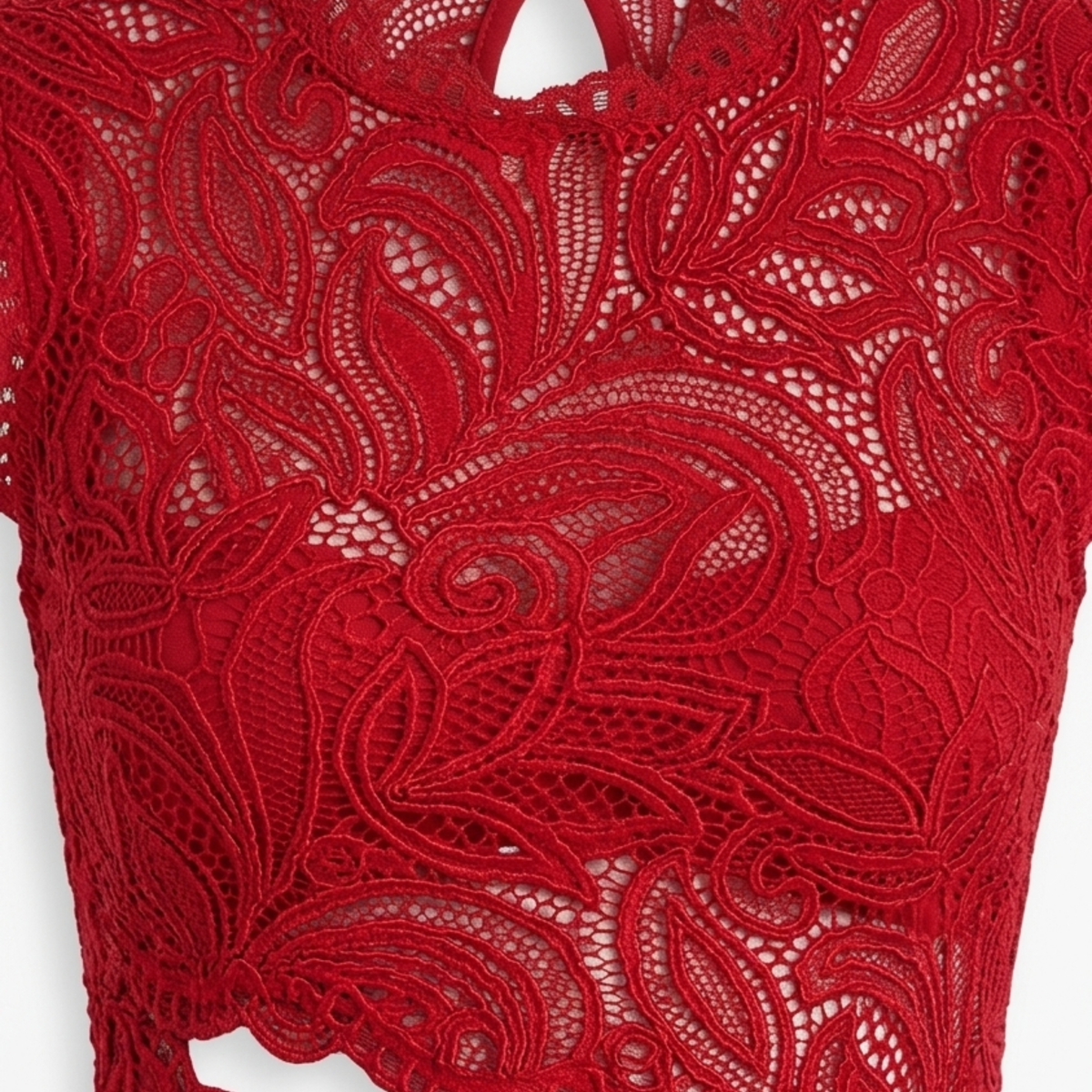 Ensemble crop top en dentelle et jupe sirène femme — soirée et fête