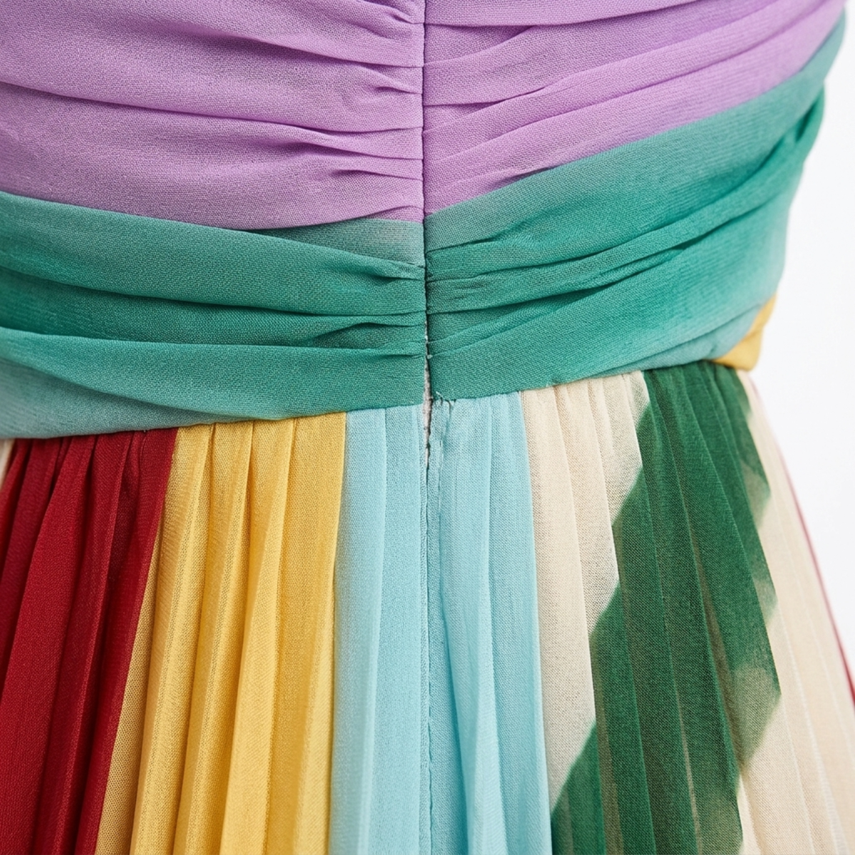 Robe longue femme bohème — bustier sans bretelles — plage et été