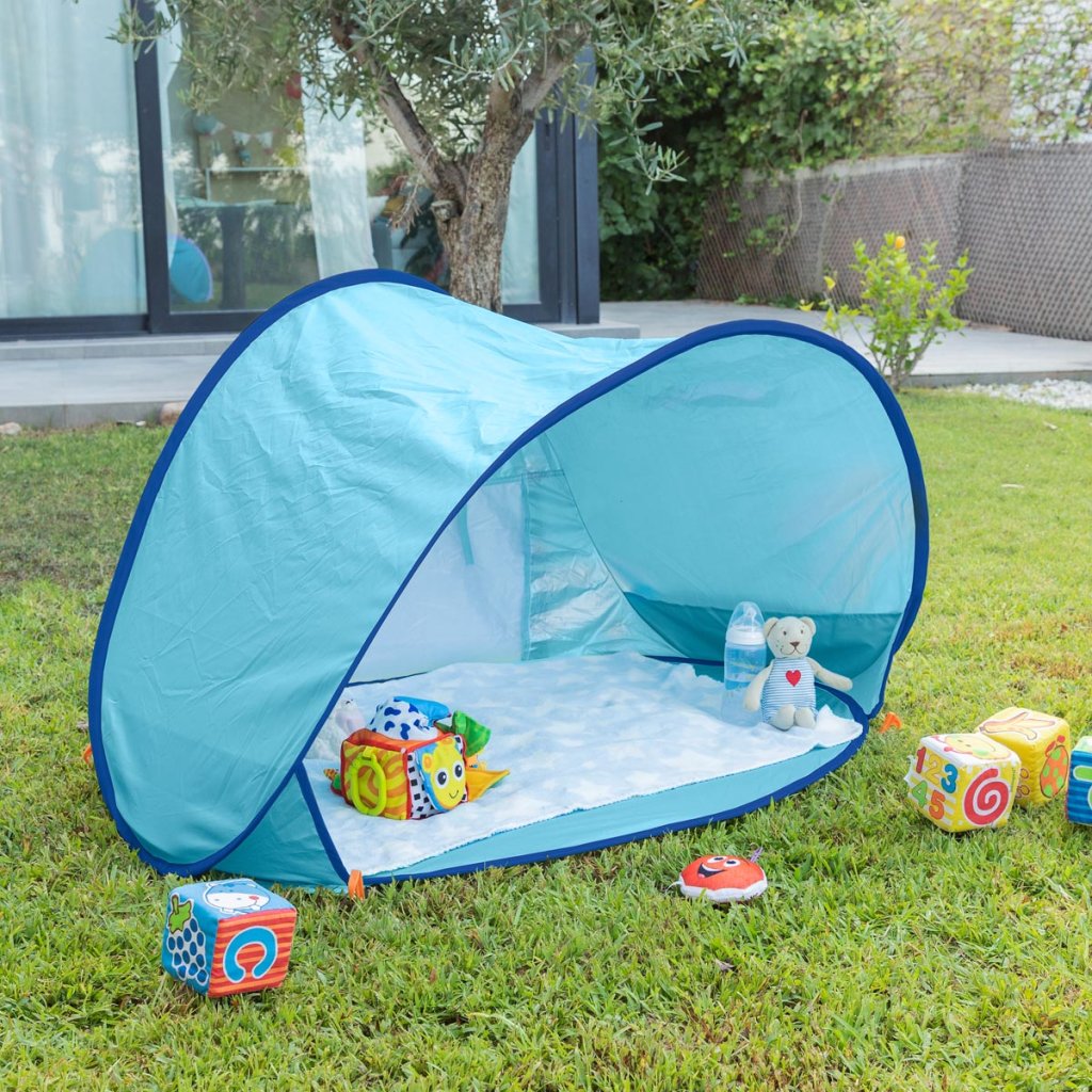 Tente de Plage Bébé avec Piscine Intégrée et Protection Solaire UPF 50+
