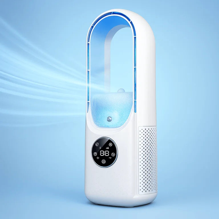 Rafraîchisseur d’Air USB Sans Lames avec Réservoir d’Eau et 6 Vitesses