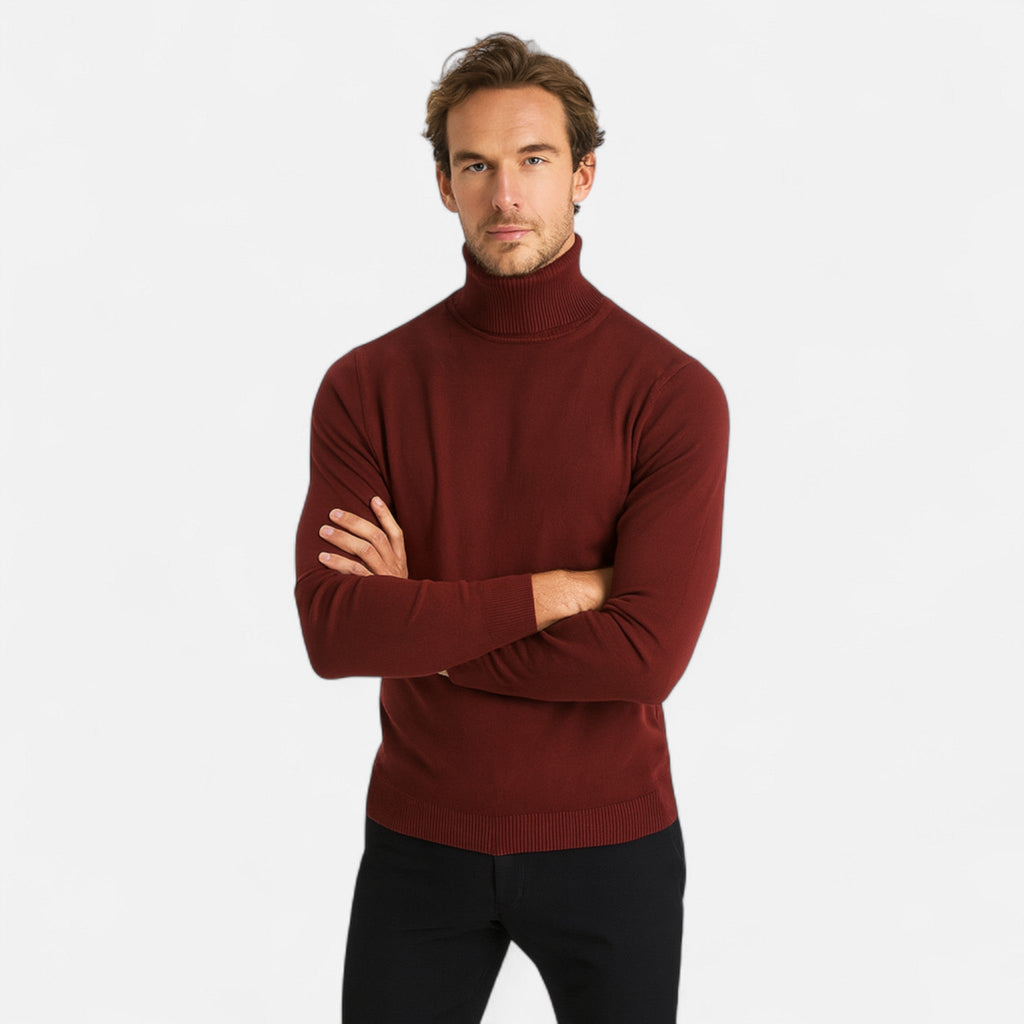 Ancienne Monde | Pull Homme Col Roulé en Coton Style Intemporel