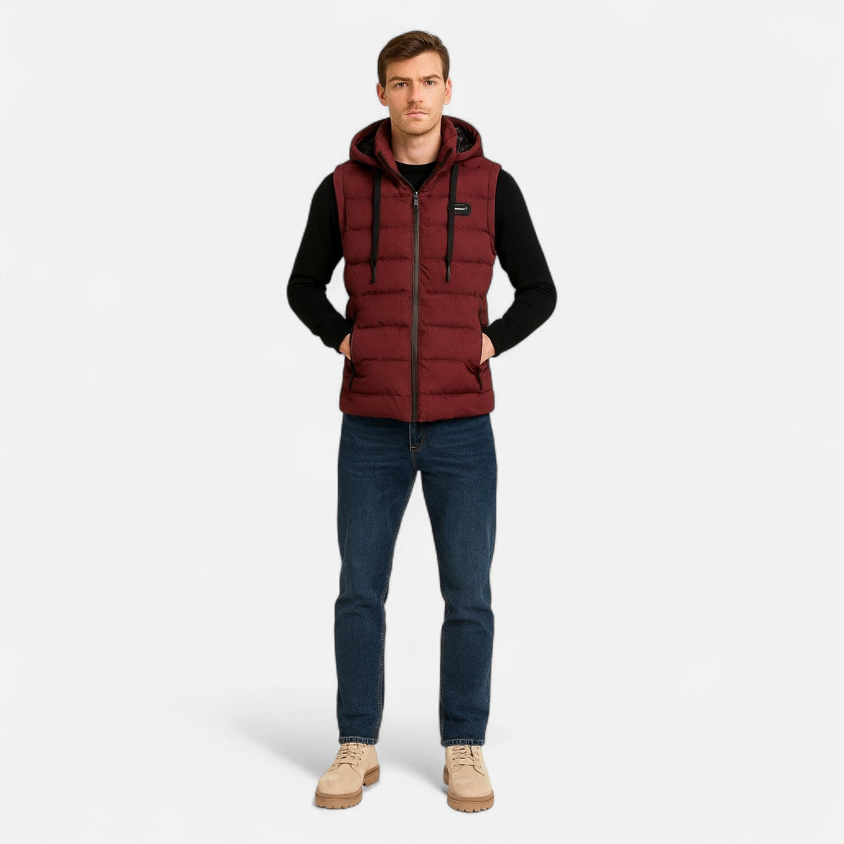 Ancienne Monde | Gilet Homme Sans Manches Coupe-Vent Performance Élégante