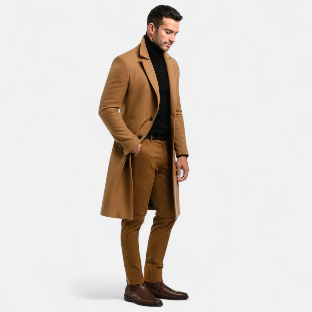 Ancienne Monde | Manteau Classique Homme Coupe Structurée Élégance Intemporelle