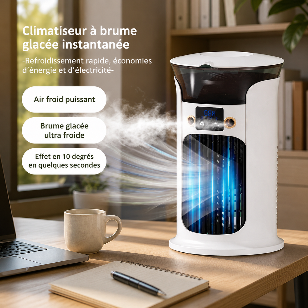 Mini Ventilateur USB Compact pour Bureau et Maison