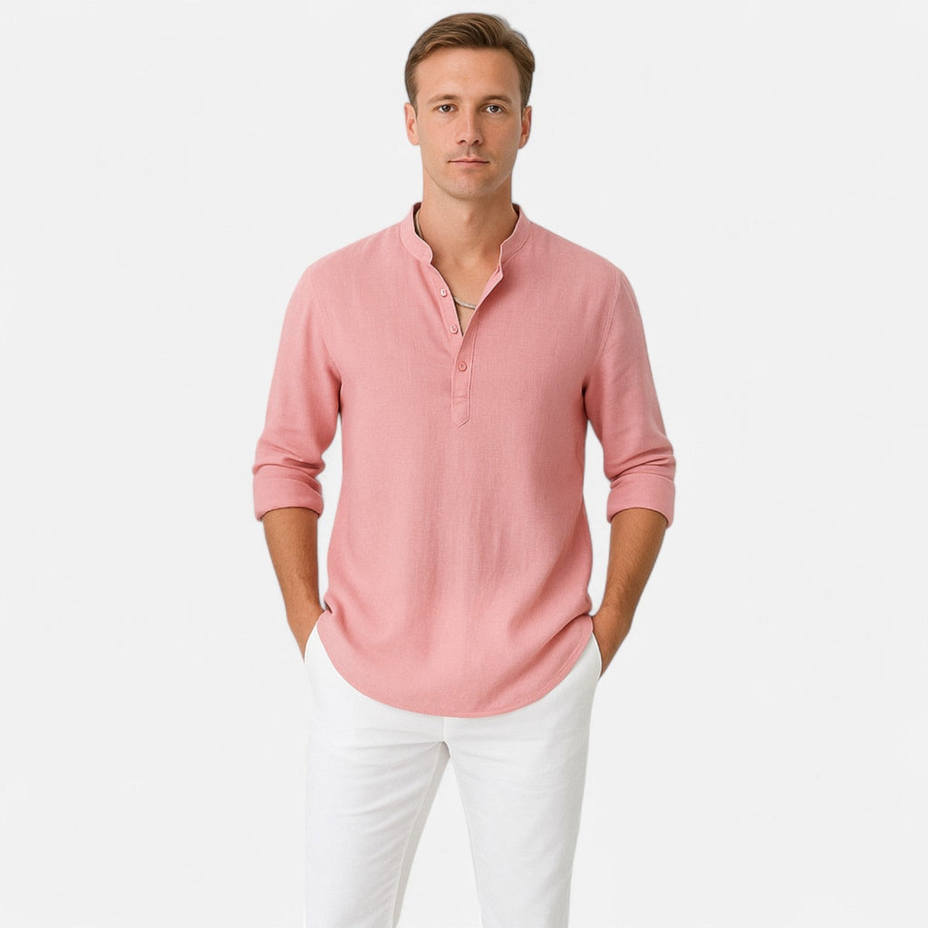 Ancienne Monde | Chemise en Lin à Manches Longues pour Homme – Légèreté Sophistiquée et Élégance Intemporelle