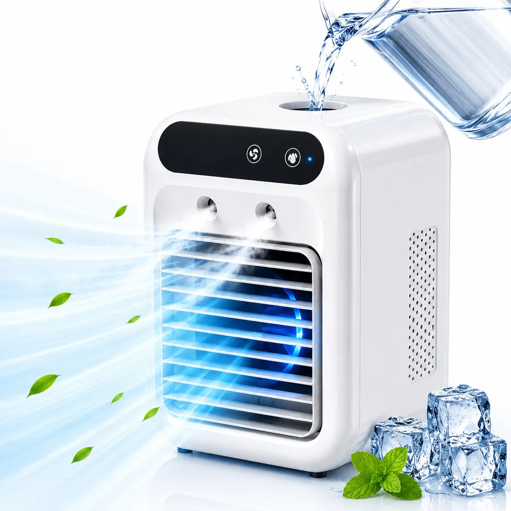 Rafraîchisseur d’Air Portable Rechargeable USB avec Brumisation 500 ml