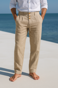 Bas De Pantalon Homme En Lin