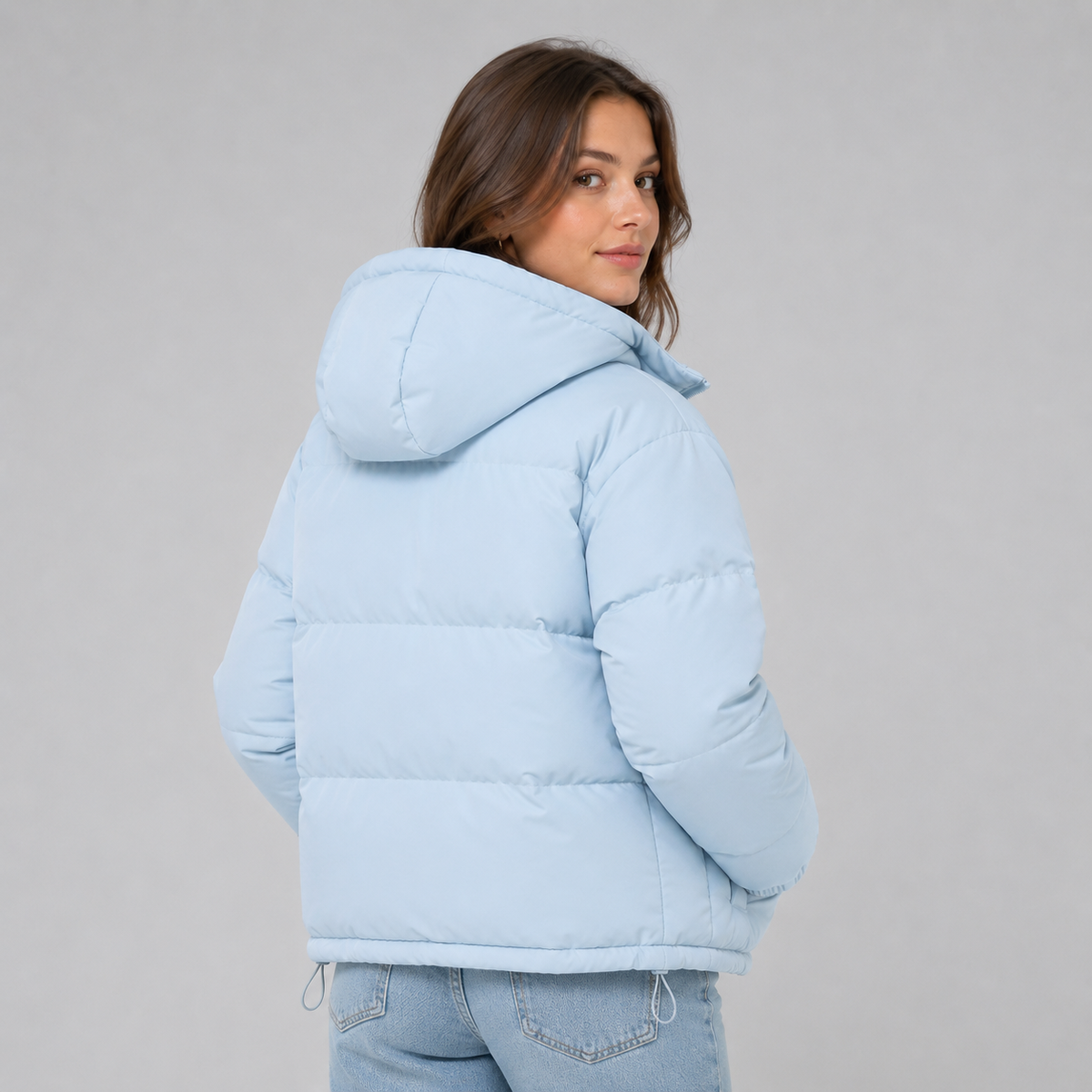 Doudoune en Coton Mixte – Capuche Ajustable et Fermeture Zippée Sécurisée