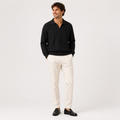 Pull Homme – Col Polo et Tricot Texturé Coupe Régulière Raffinée