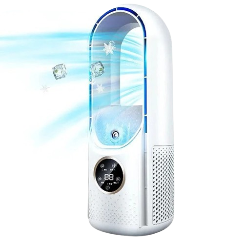 Climatiseur Portable Sans Pales avec Refroidissement Réglable et Design Compact