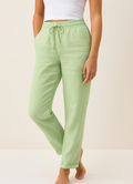 Pantalon Droit Femme Cordon Taille