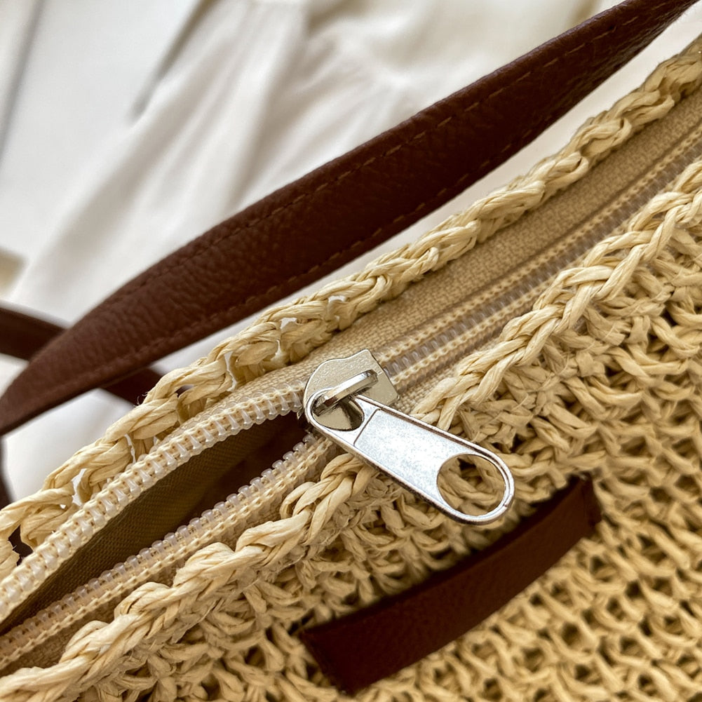 Grand sac à main bohème femme - cabas souple en maille - loisirs