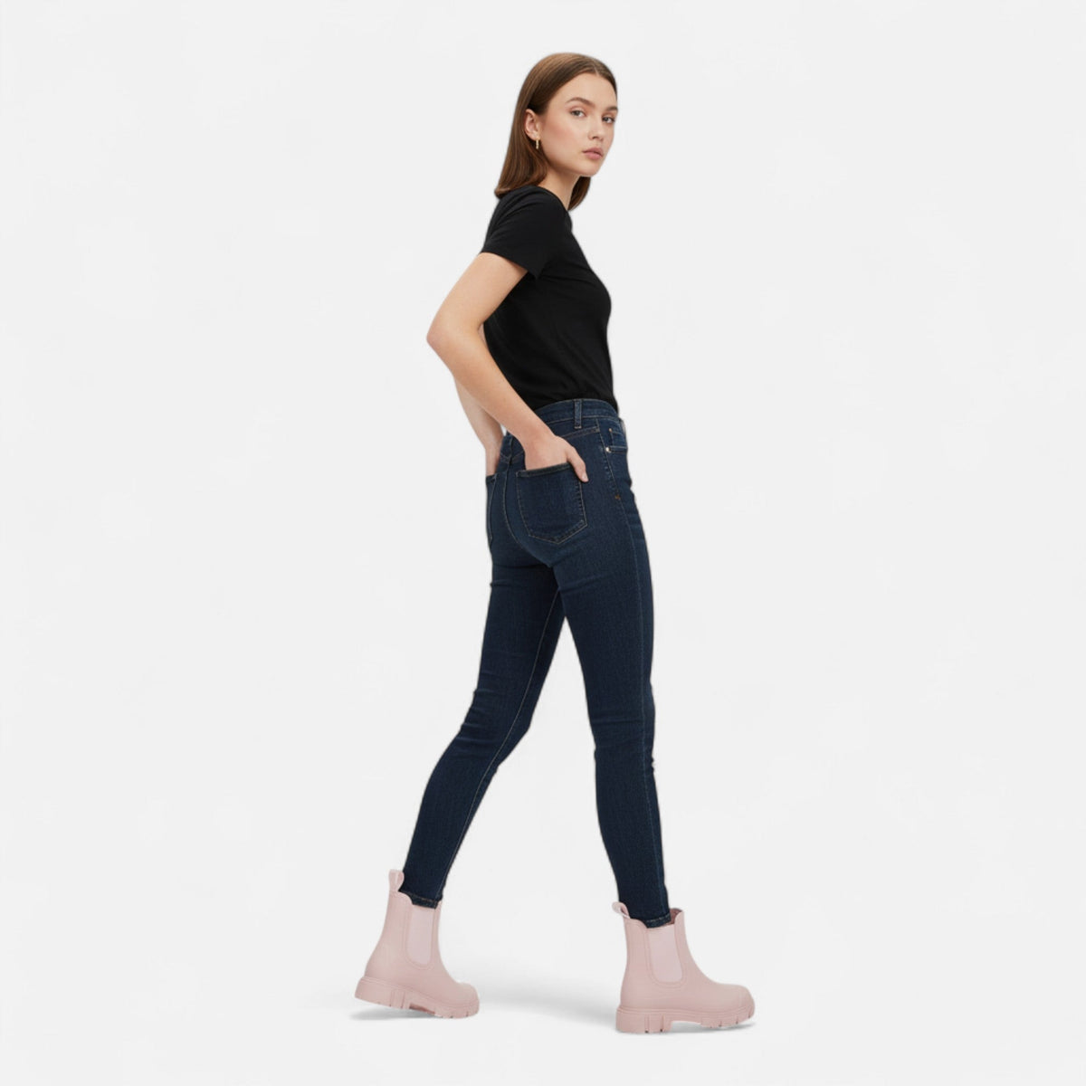 Ancienne Monde | Bottes de Pluie Femme Imperméables Style Intemporel