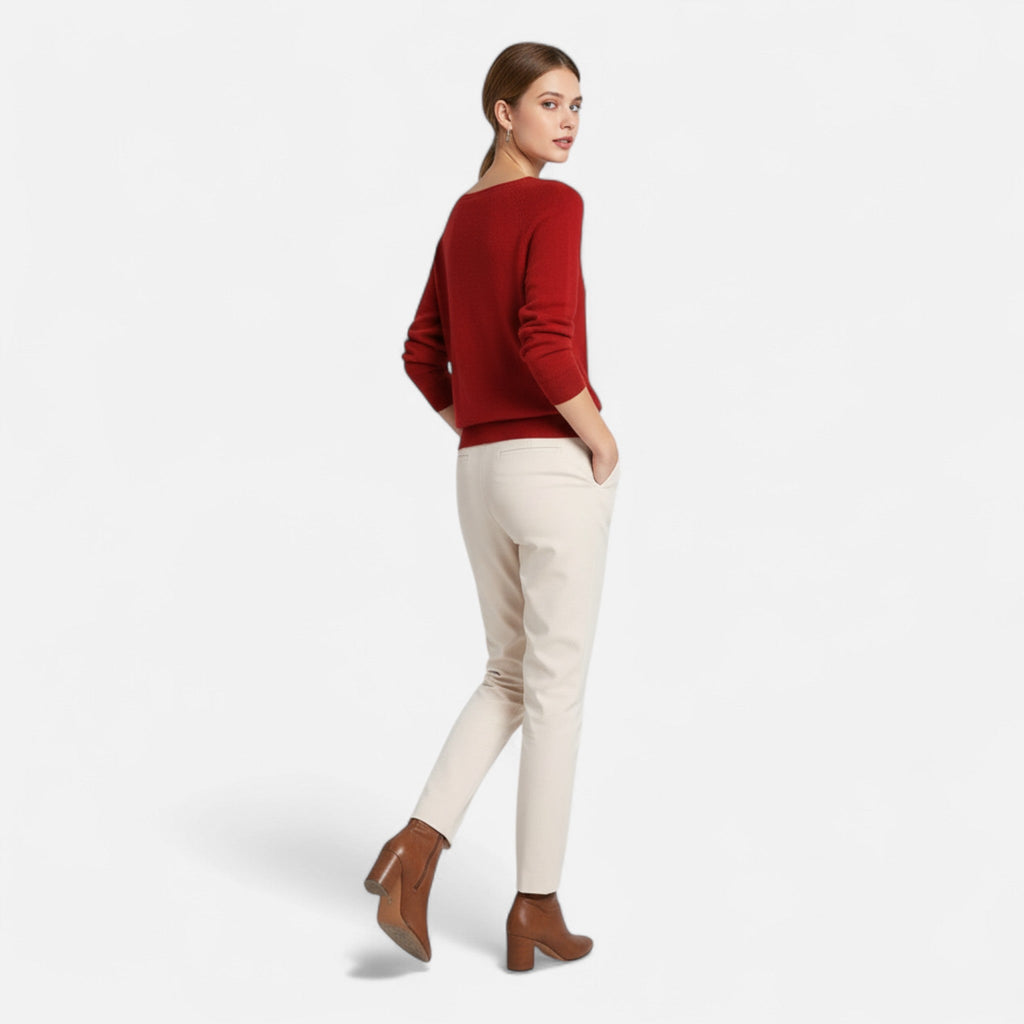 Ancienne Monde | Pull Femme en Laine Mérinos Col Rond Classique